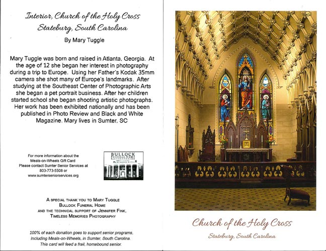 Christmas card: Church of the Holy Cross Aps view five dollars each