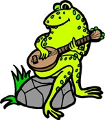 Yellow Frog logo for Backyard Jamboree