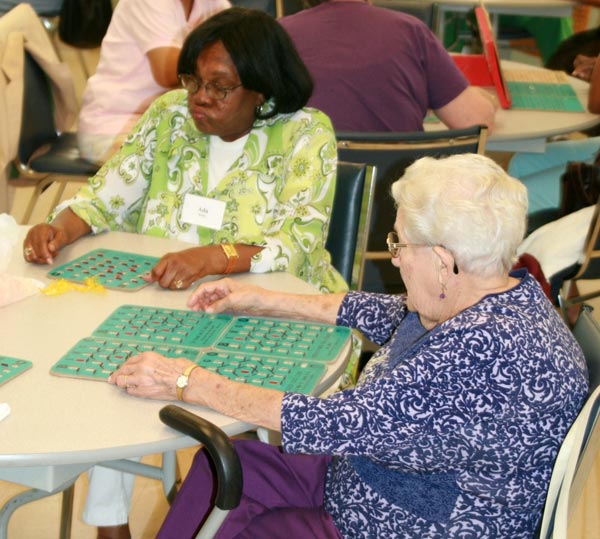Image of seniors playing bingo